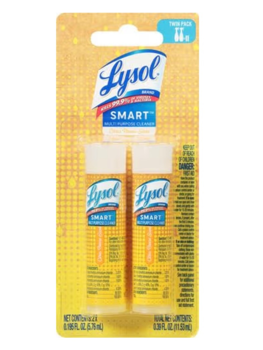 Lysol Smart Multi-Purpose Cleaner Refill - Citrus Yellow (Twin Pack)
